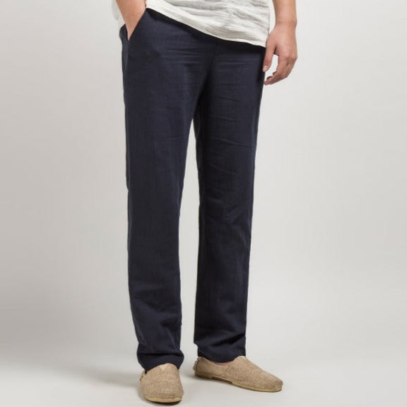 OLD MONEY Cotton Trousers