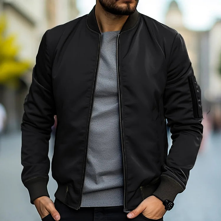 Bomber Jacket for Men - Classic Regular Fit Comfortable Design