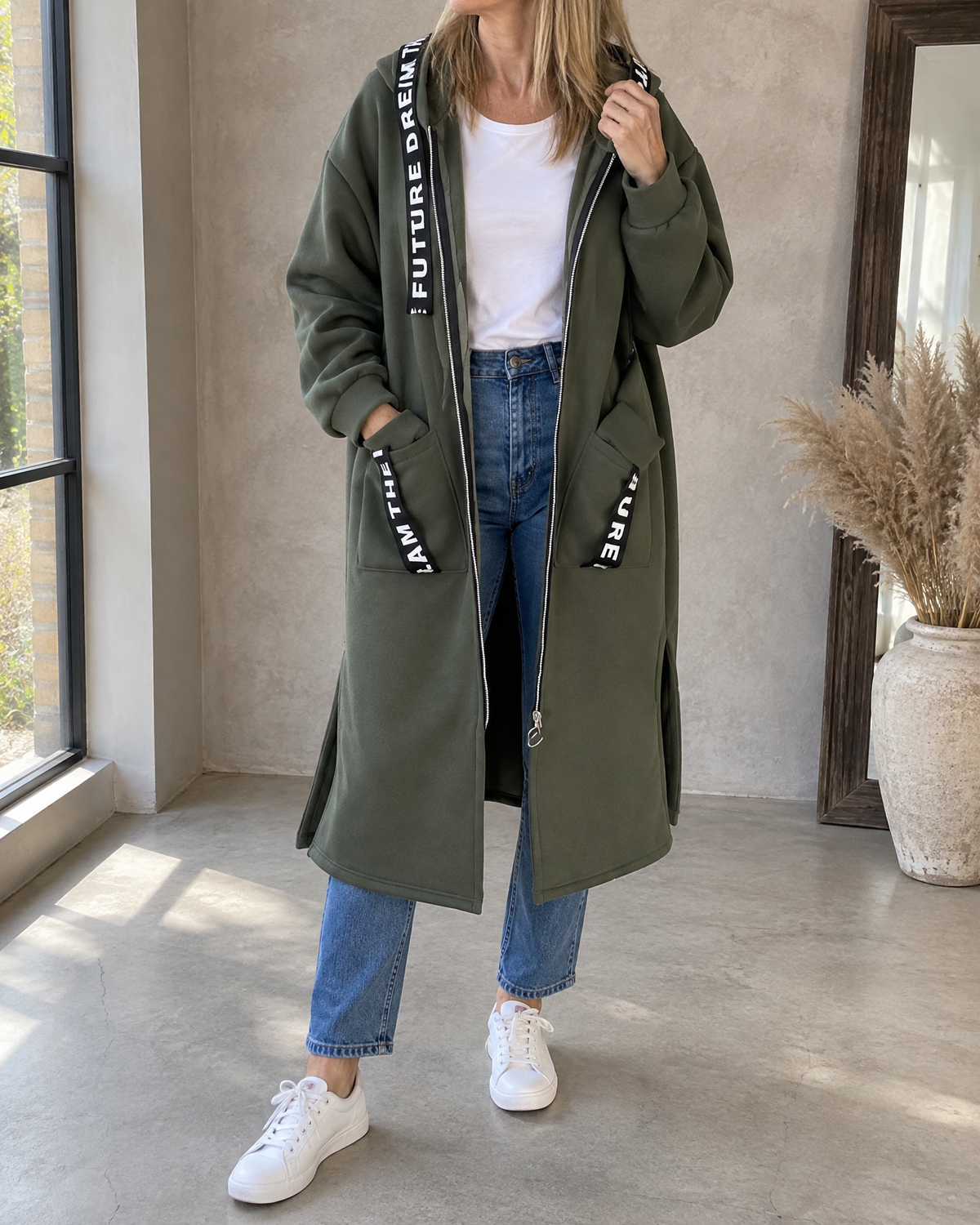 Women's Long Hooded Coat