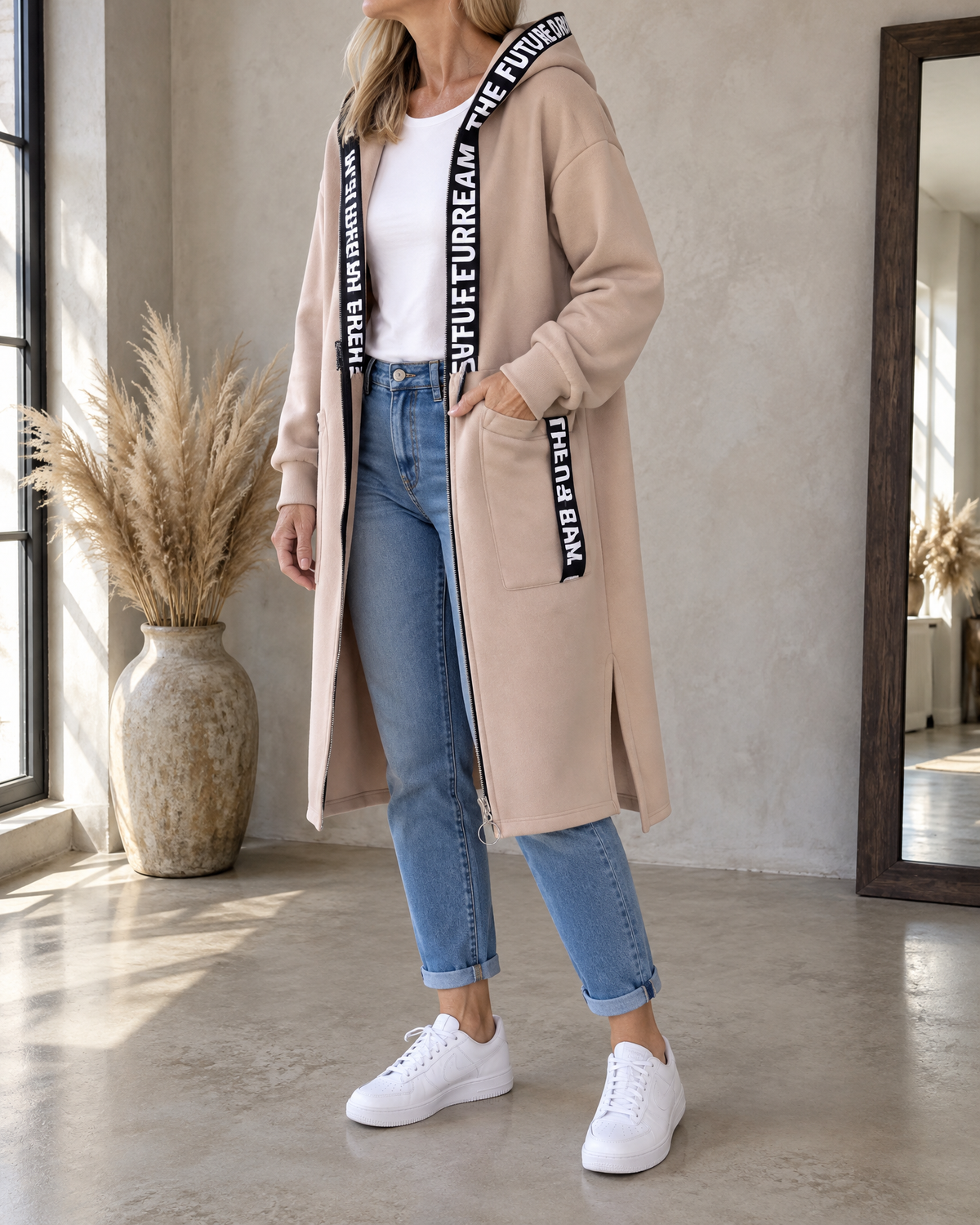 Women's Long Hooded Coat