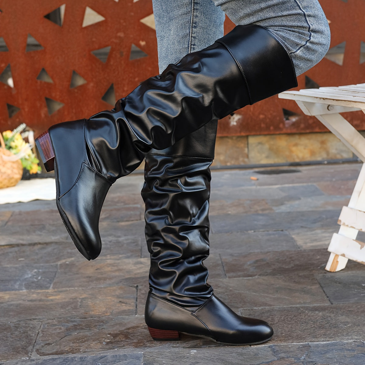 Phoebe | Relaxed Fit Knee-High Boots