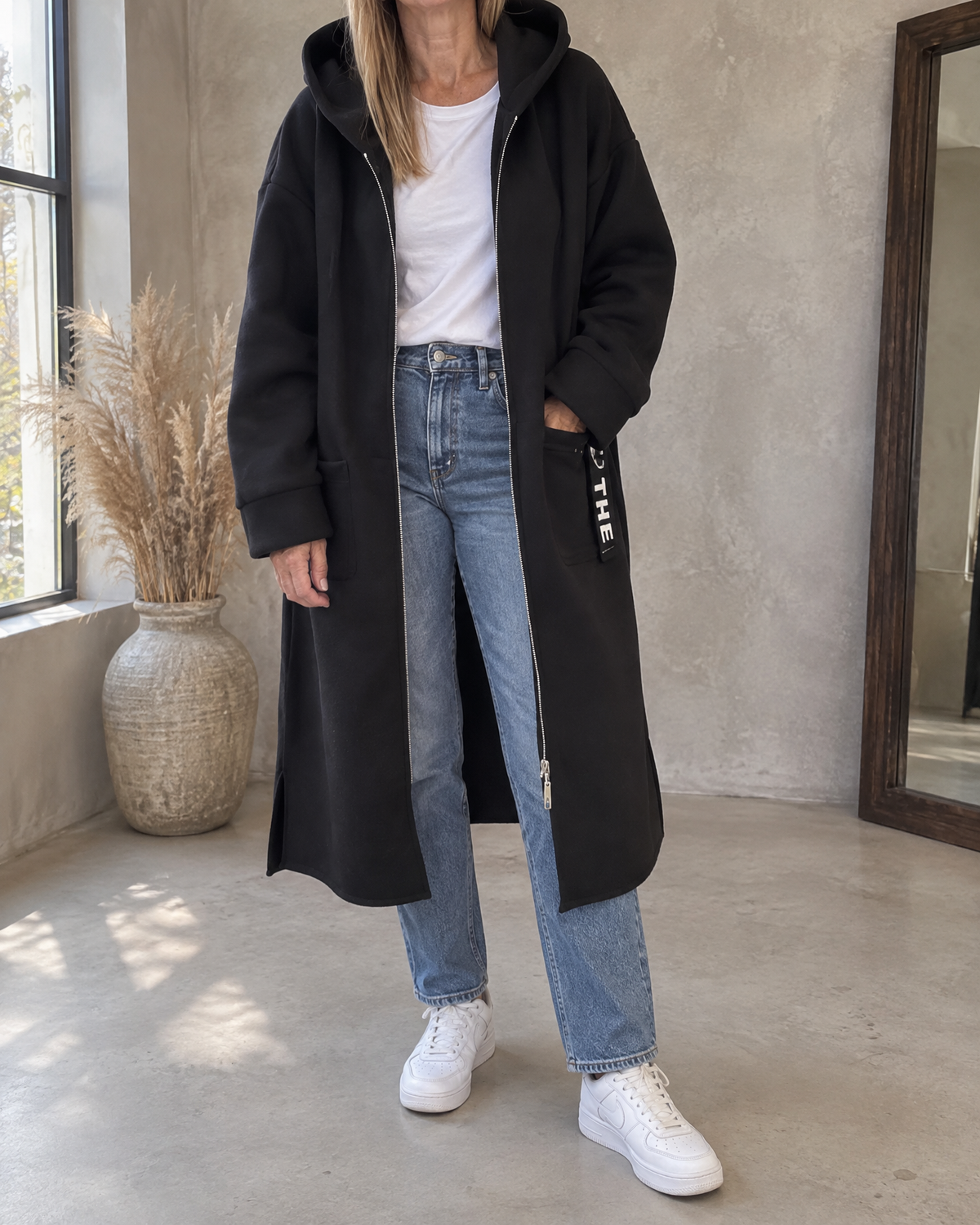 Women's Long Hooded Coat