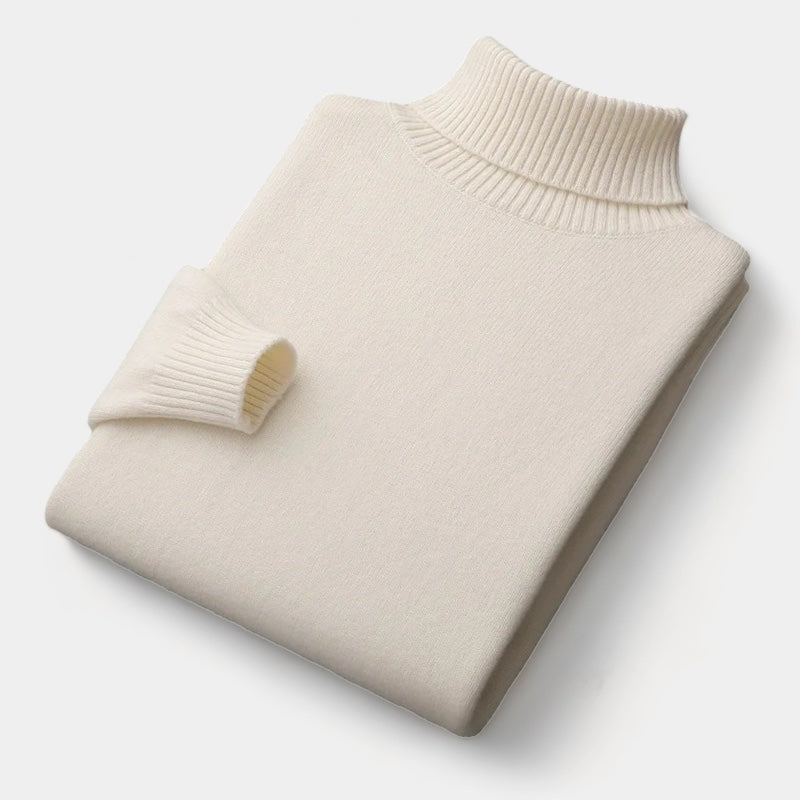 OLD MONEY Merino Wool Turtleneck Sweater