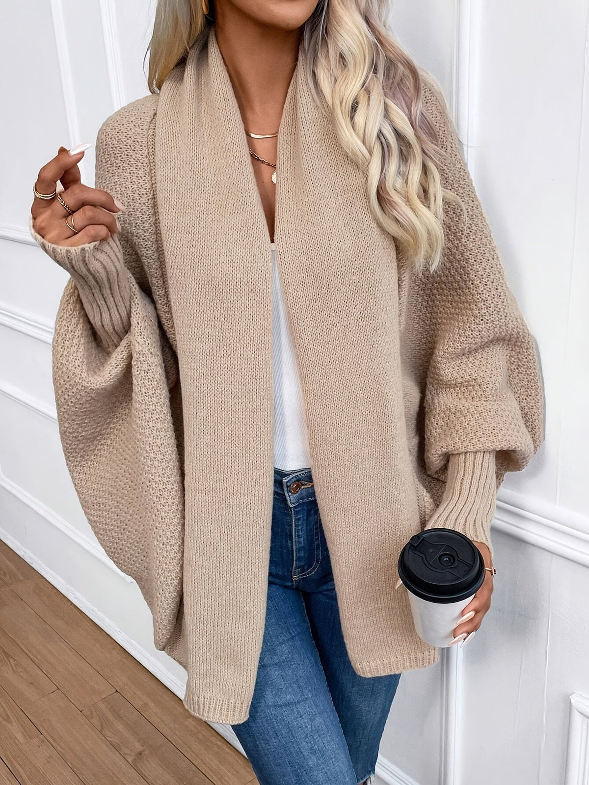 Eloise | Cozy Batwing Open-Front Cardigan