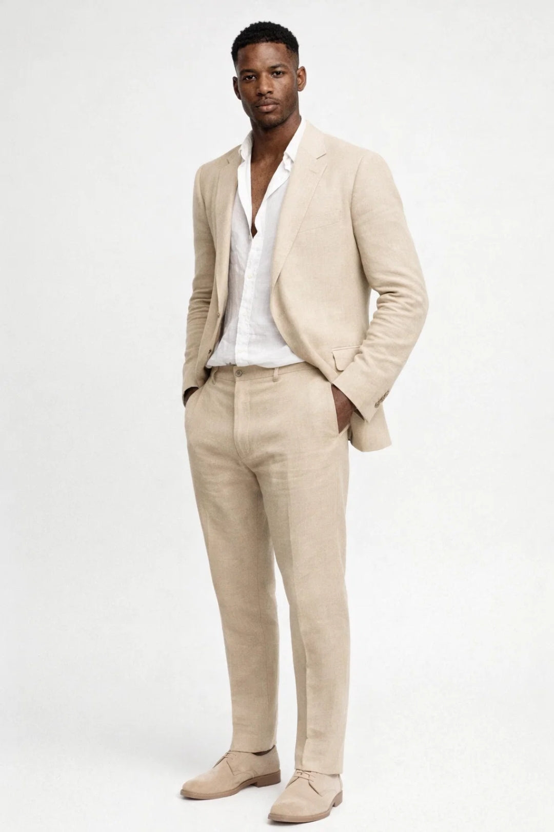 Men's Regular Fit Two-Piece Set Round Neck