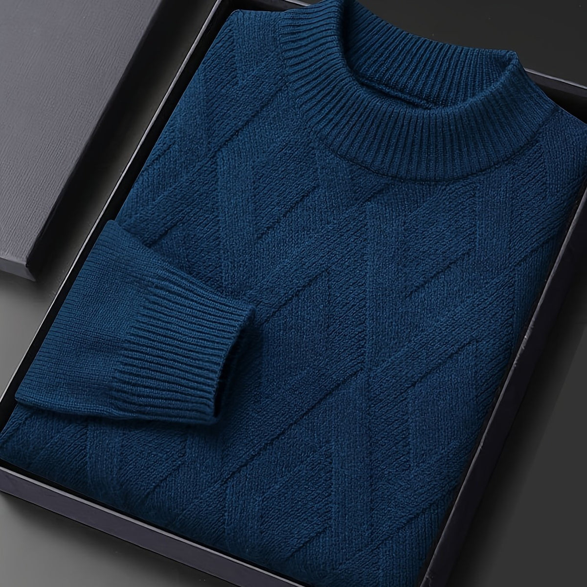 Leland | Textured Mock Neck Sweater