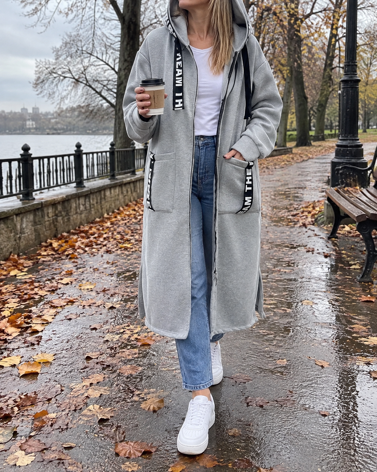 Women's Long Hooded Coat