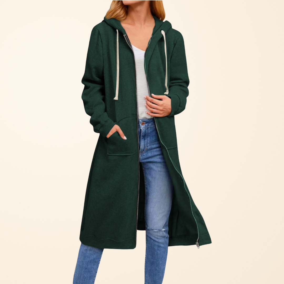 Women's Long Zipper Vest