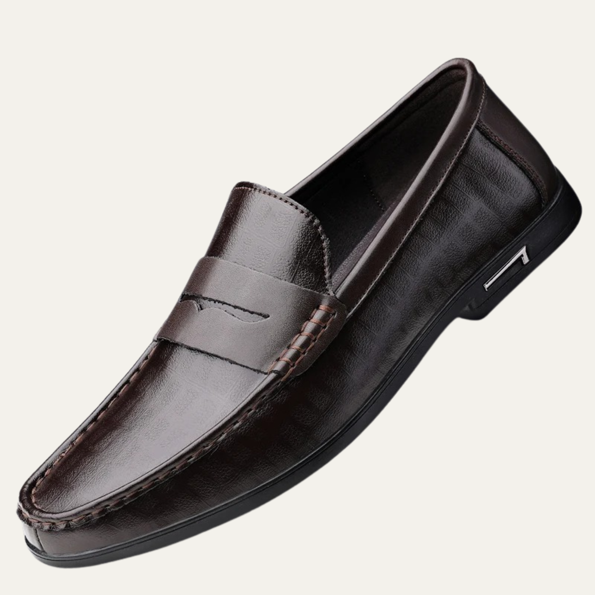 The Brookgate Men’s Breathable Italian Style Leather Slip-On Loafers