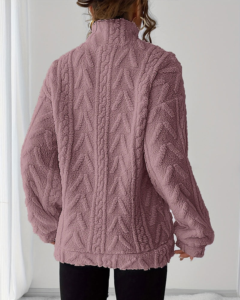 Reversible Fleece Half-Zip Sweatshirt