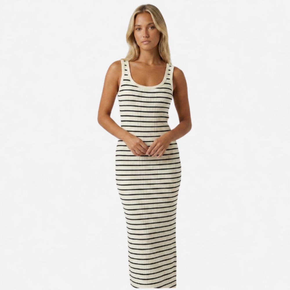 OLDMONEYLOOK | Women’s Heritage Stripe Knit Dress