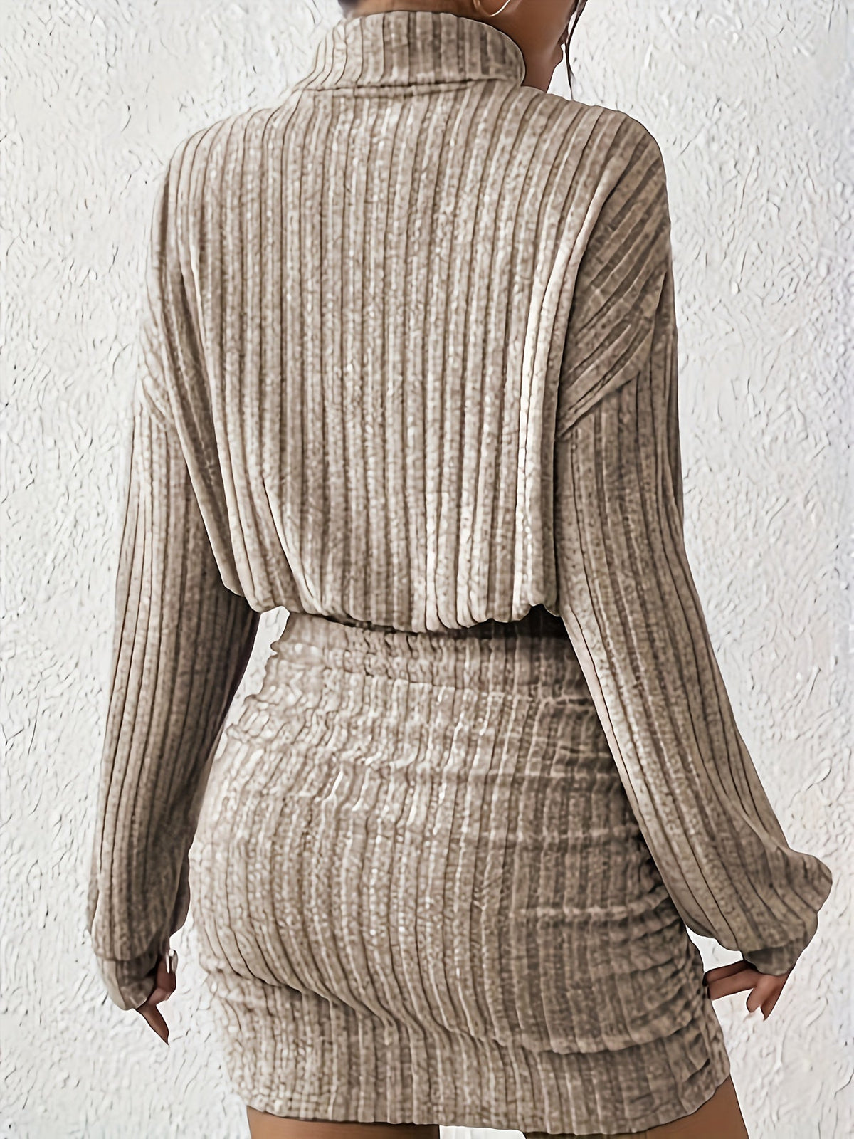 Tessa | Long-Sleeve Ribbed Dress