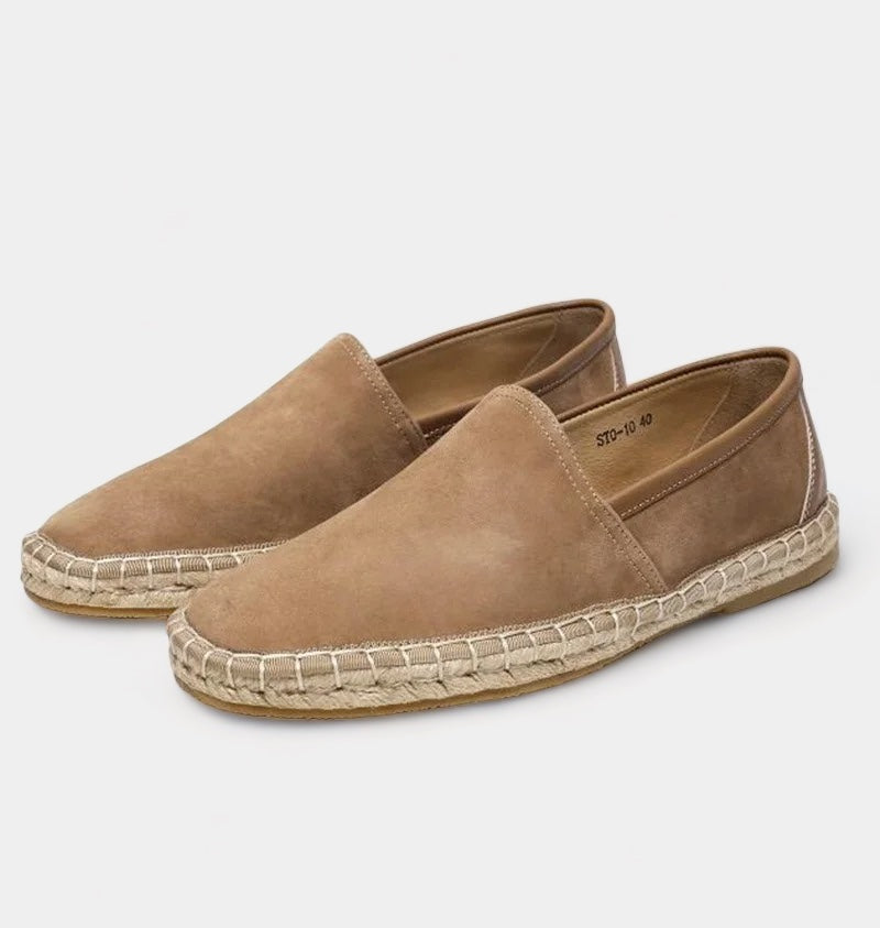 OLD MONEY Tressed Suede Loafers
