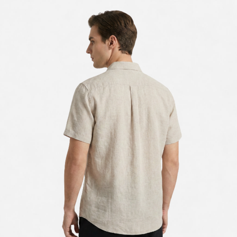 OLDMONEYLOOK | Men's Classic Linen Short Sleeve Shirt