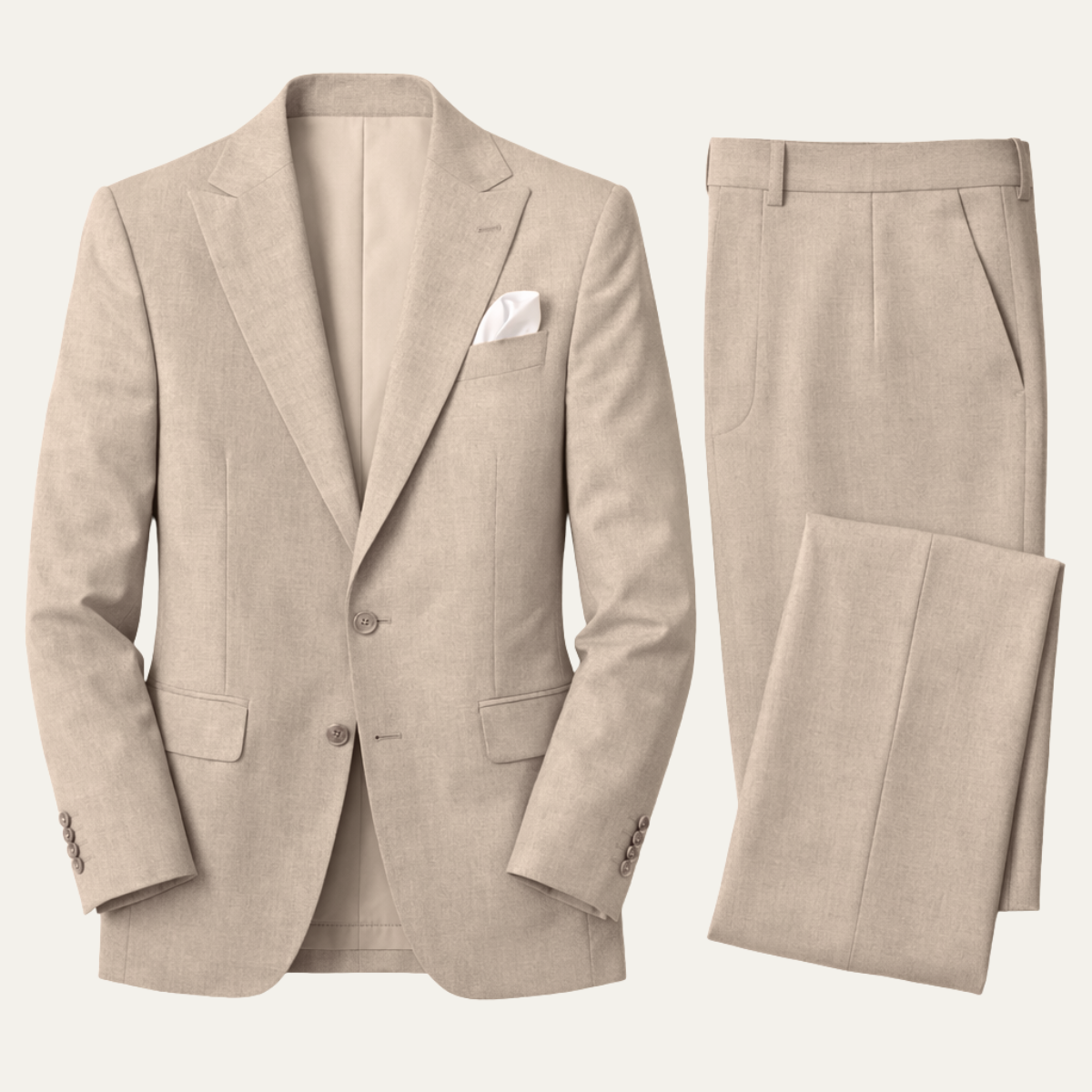 The Basel Men’s Luxury Linen Suit Set – Blazer & Trousers