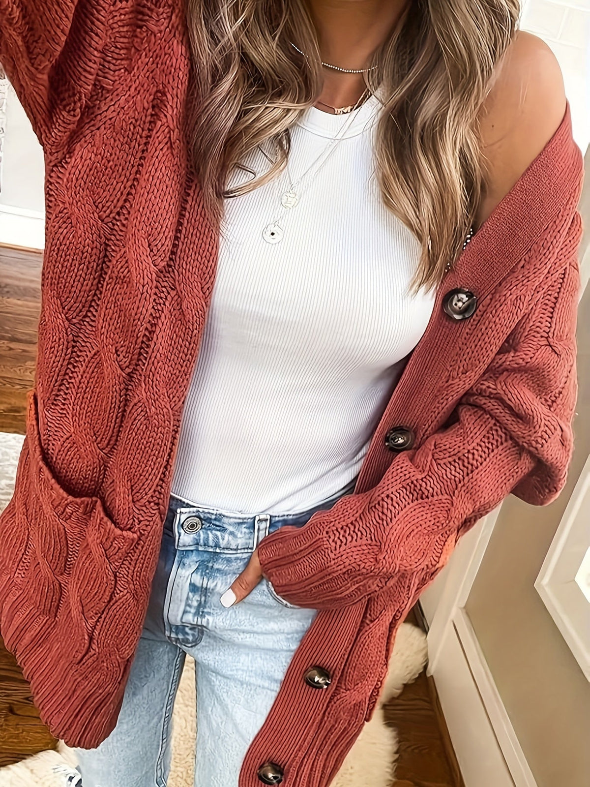 Chic Women's Knitted Cardigan