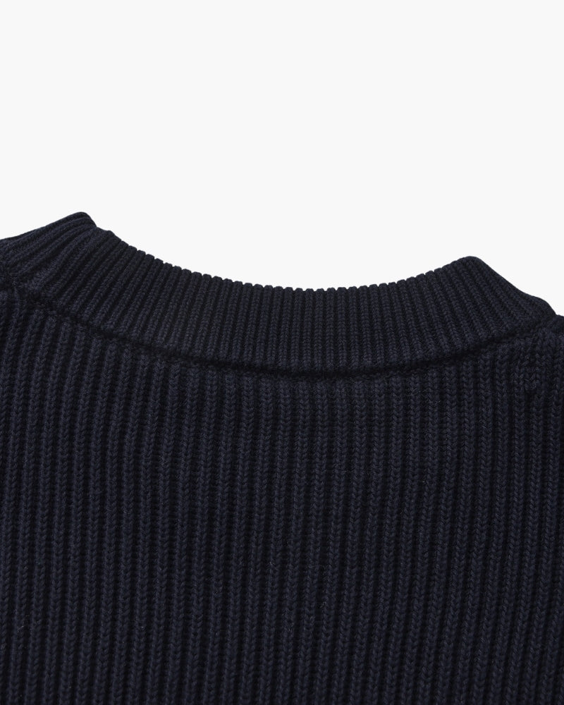 Rib Knit Crew Neck