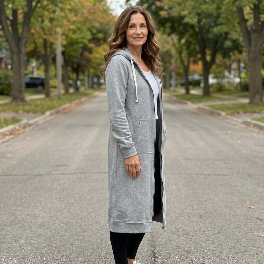 Women's Long Zipper Vest