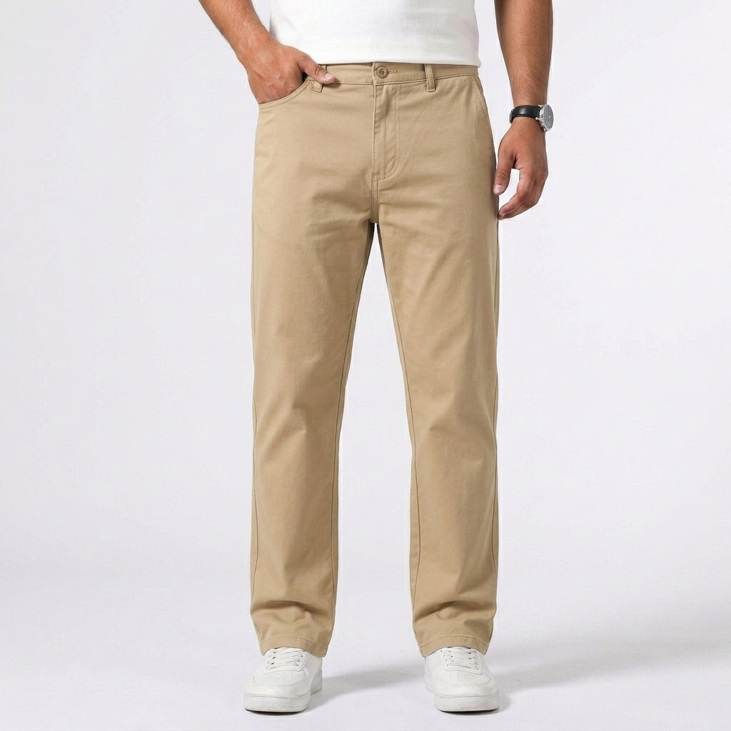HOLLANDEN | STRAIGHT CHINO TROUSERS FOR MEN