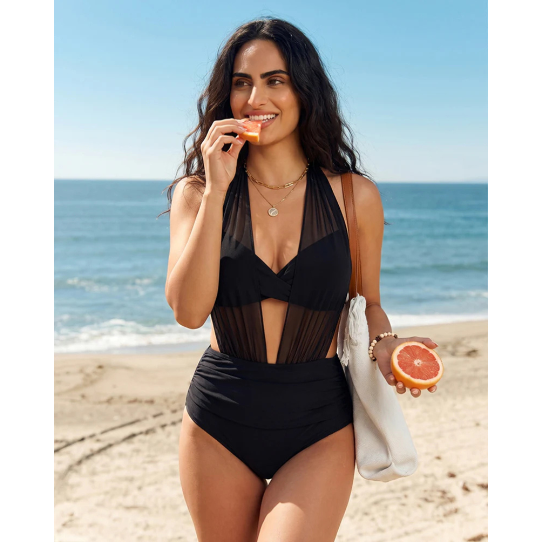 2-in-1 Tankini Set with High Waist for Women
