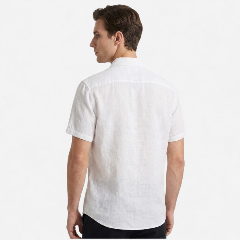 OLDMONEYLOOK | Men's Classic Linen Short Sleeve Shirt