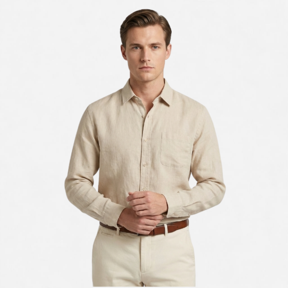 OLDMONEYLOOK | Men’s Refined Linen Shirt