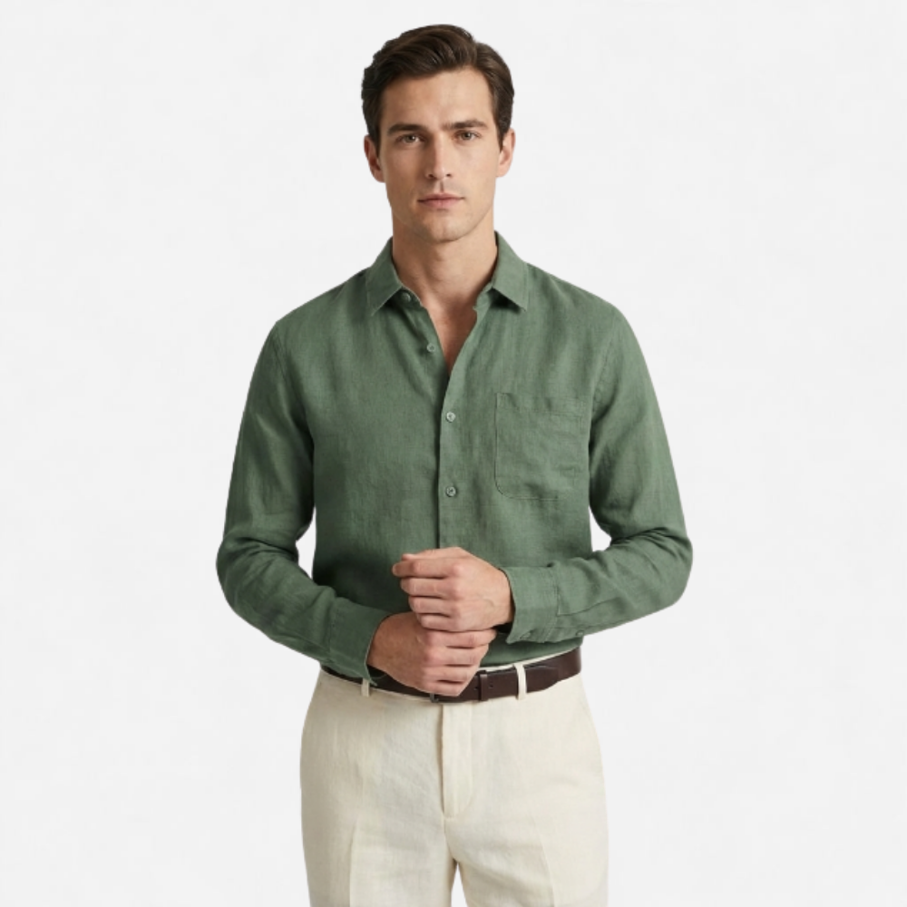 OLDMONEYLOOK | Men’s Refined Linen Shirt
