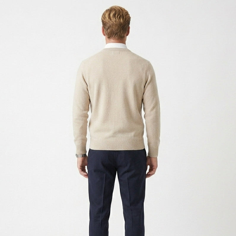 HOLLANDEN | SLIM FIT V-NECK JUMPER FOR MEN