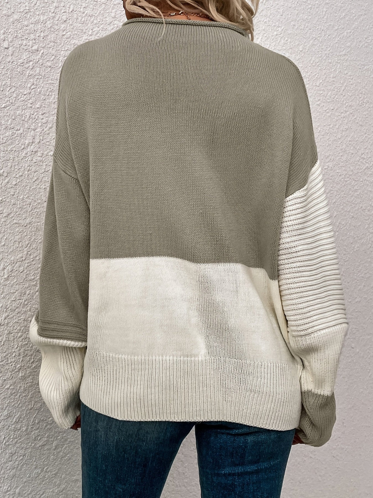 Mabel | Color-Blocked Cozy Sweater