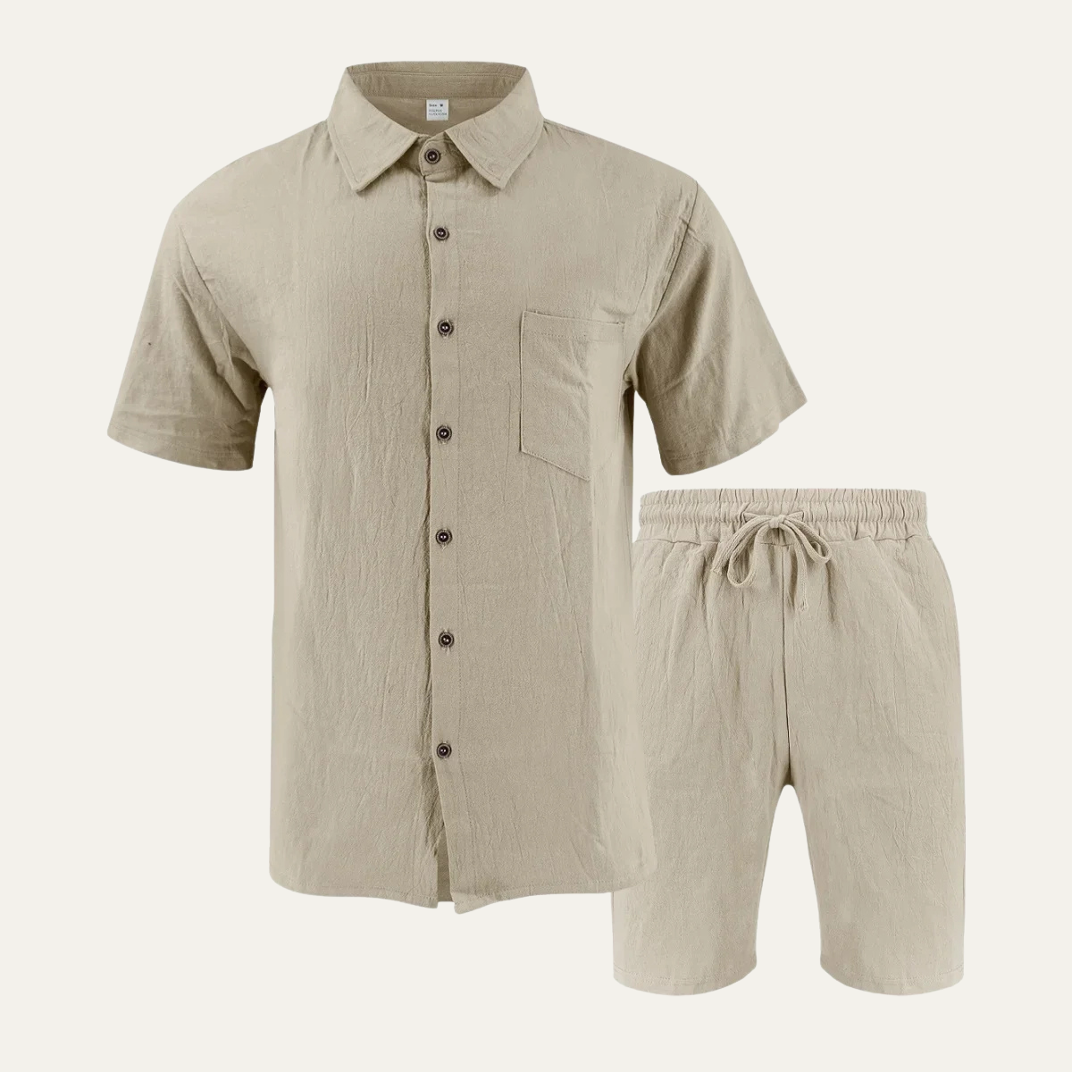 The Glenmoor Men’s Casual Summer Short Sleeve Shirt & Shorts Set