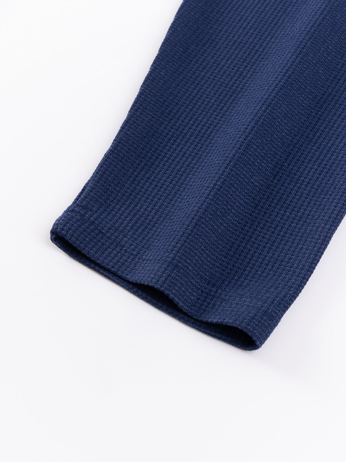 Frederick | Long Sleeve Top with Textured Waffle Knit