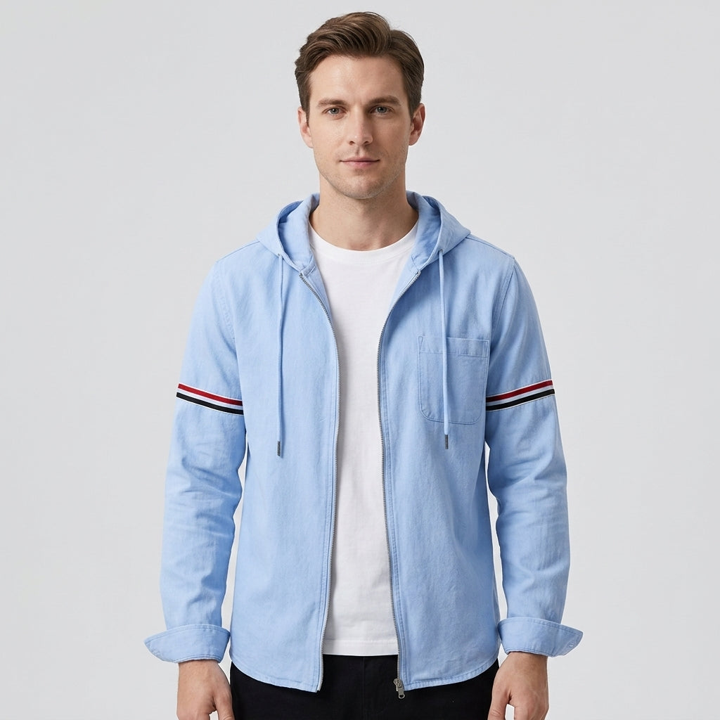 Hooded Jacket with Zip for Men