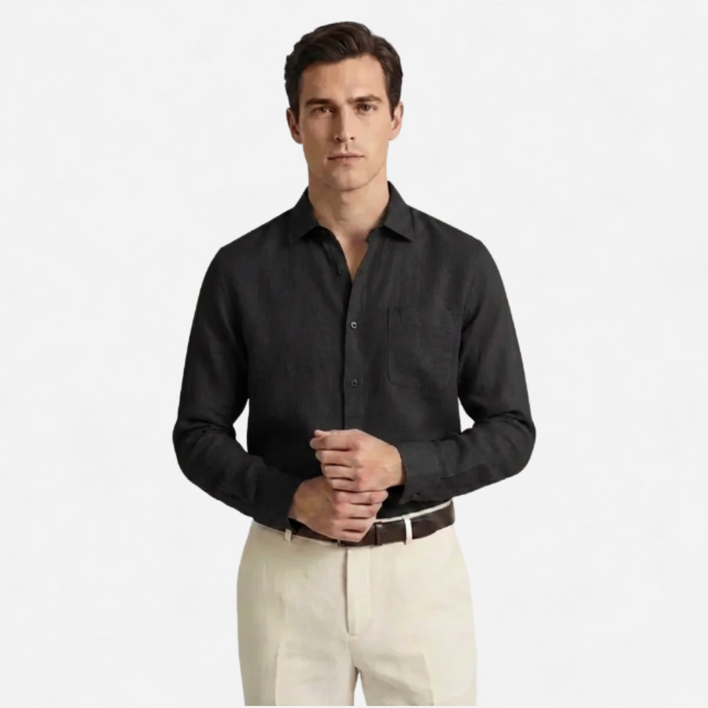 OLDMONEYLOOK | Men’s Refined Linen Shirt