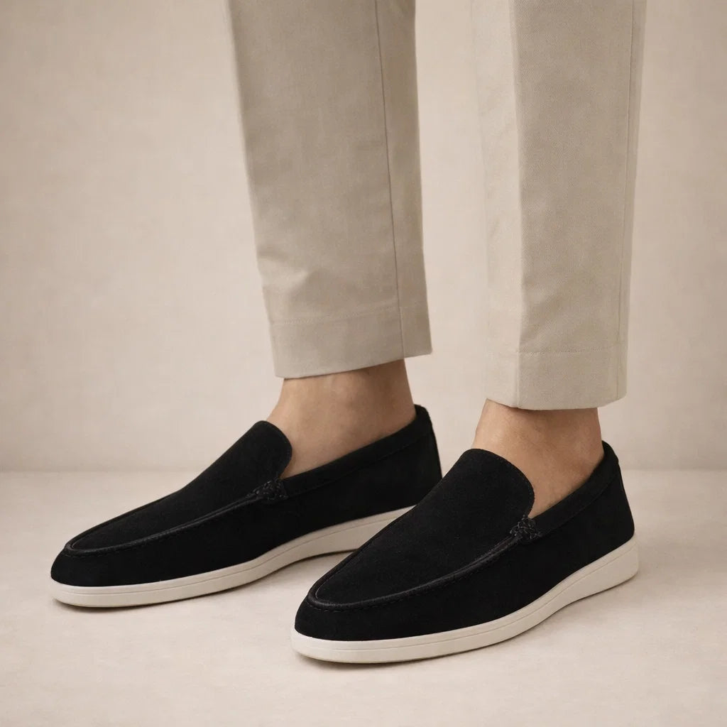 Casual loafers Men Regular Fit Leather Upper Slip-on Model