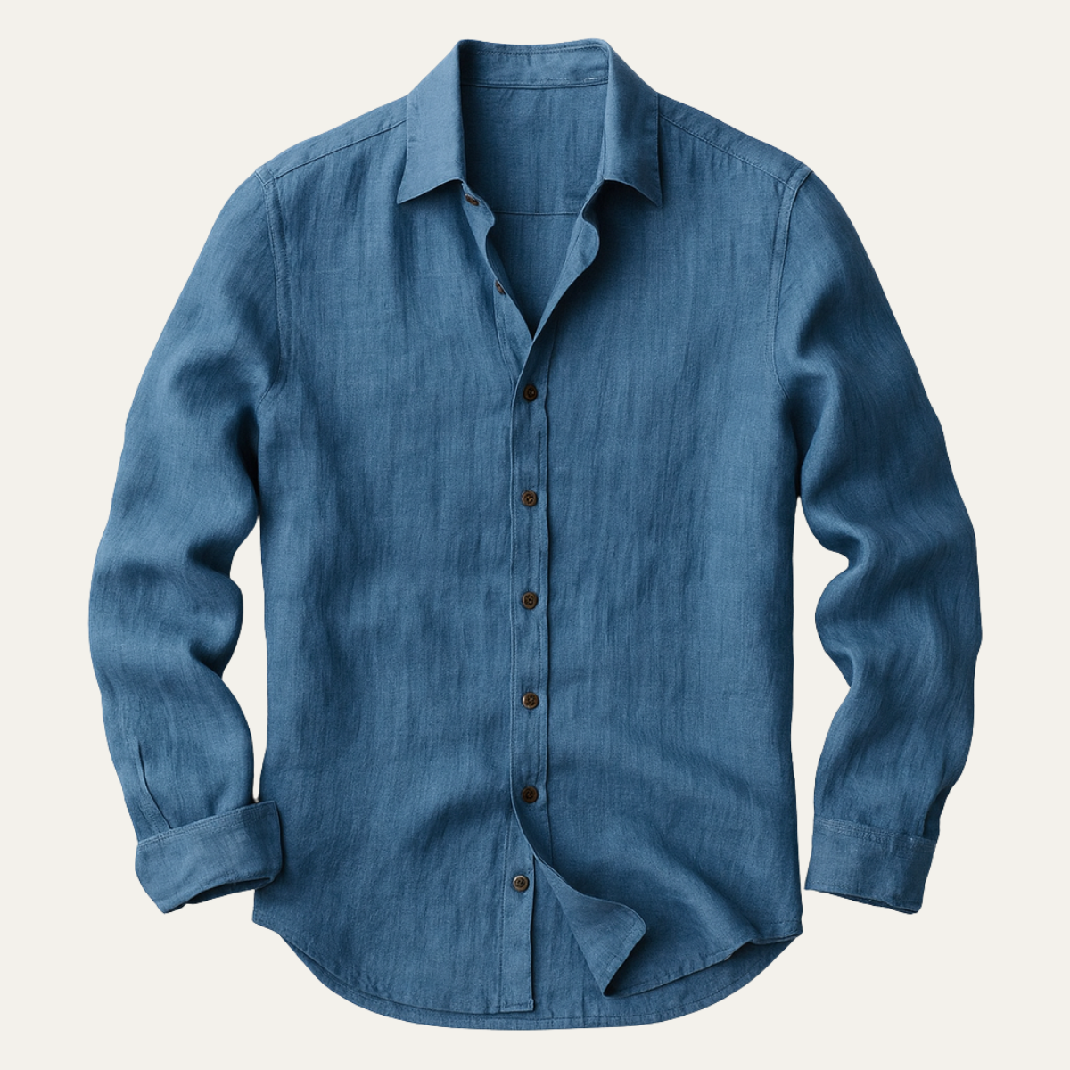 The St. Tropez Vintage Long Sleeve Linen Shirt for Men