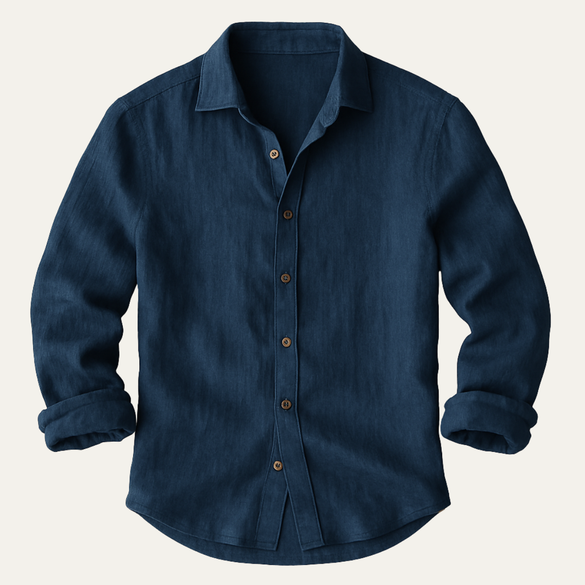 The St. Tropez Vintage Long Sleeve Linen Shirt for Men