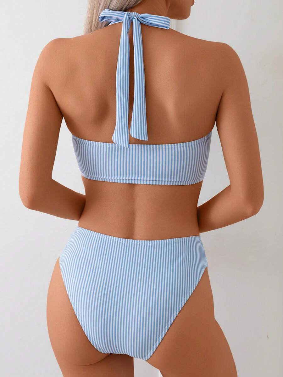 Striped Bikini Set for Women