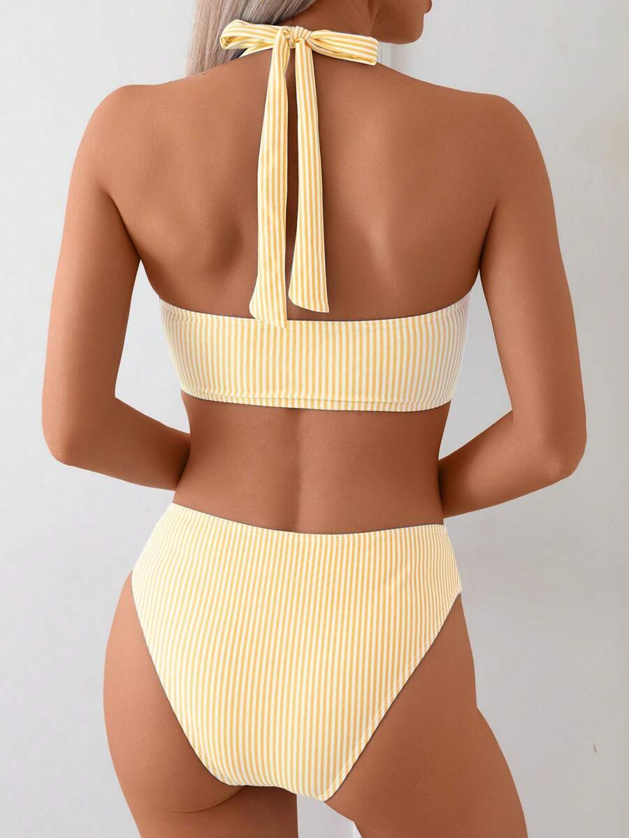 Striped Bikini Set for Women