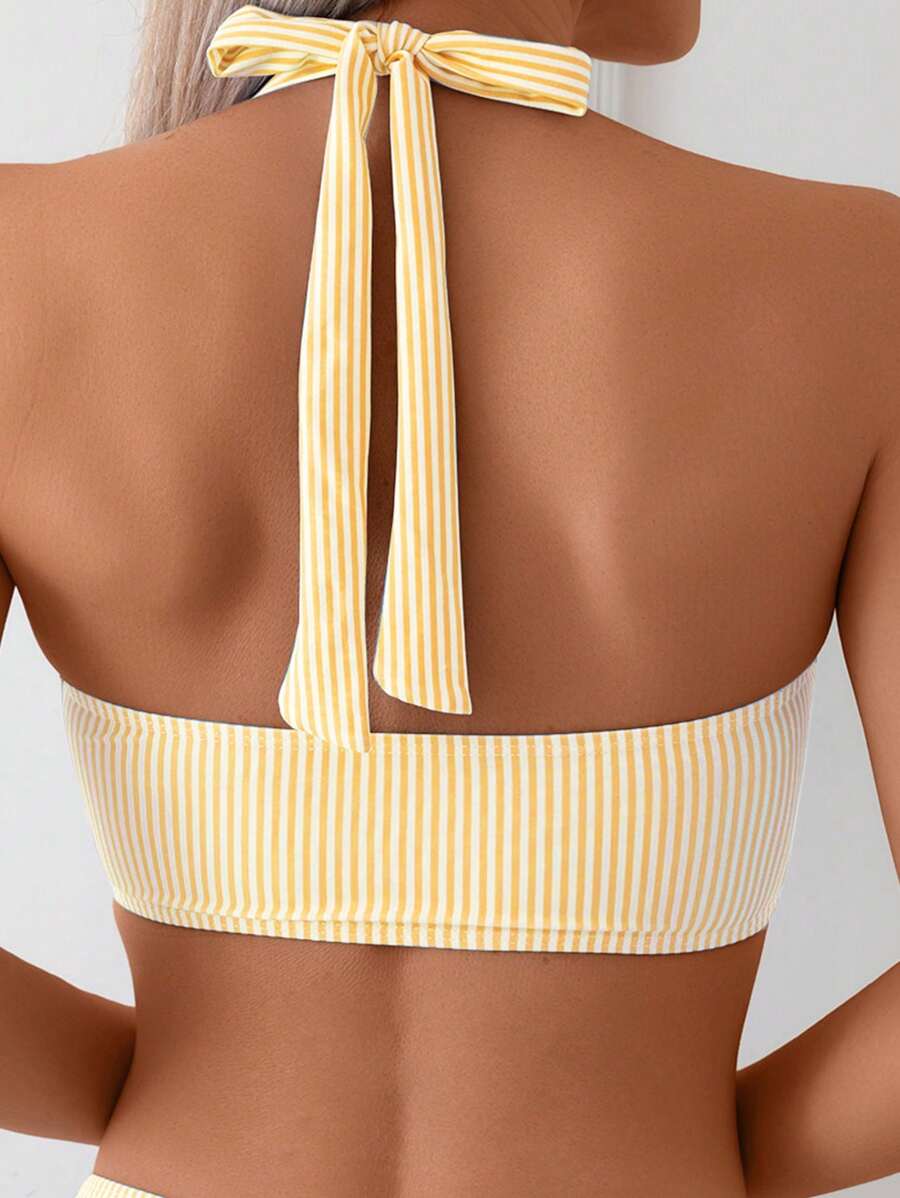 Striped Bikini Set for Women