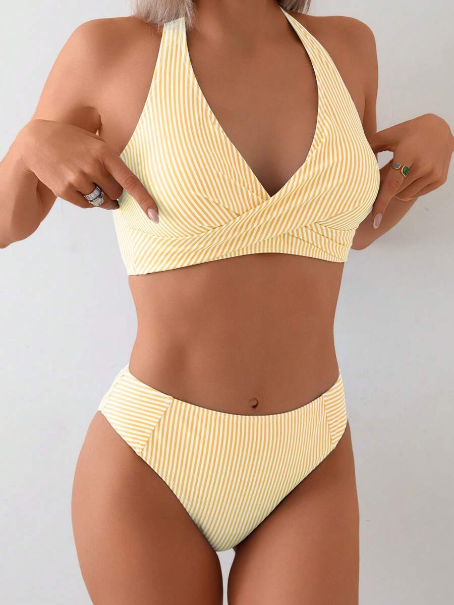 Striped Bikini Set for Women