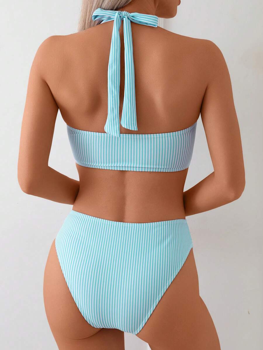 Striped Bikini Set for Women