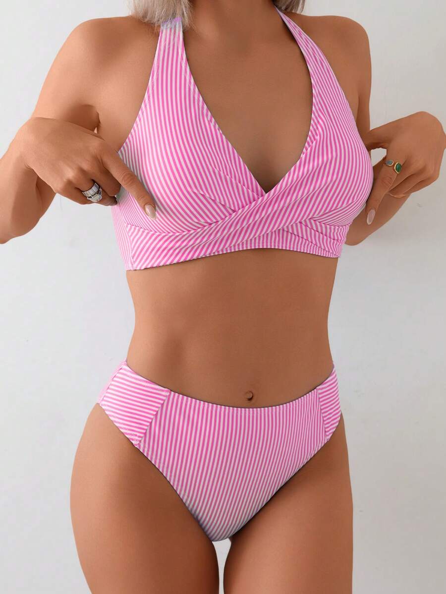 Striped Bikini Set for Women