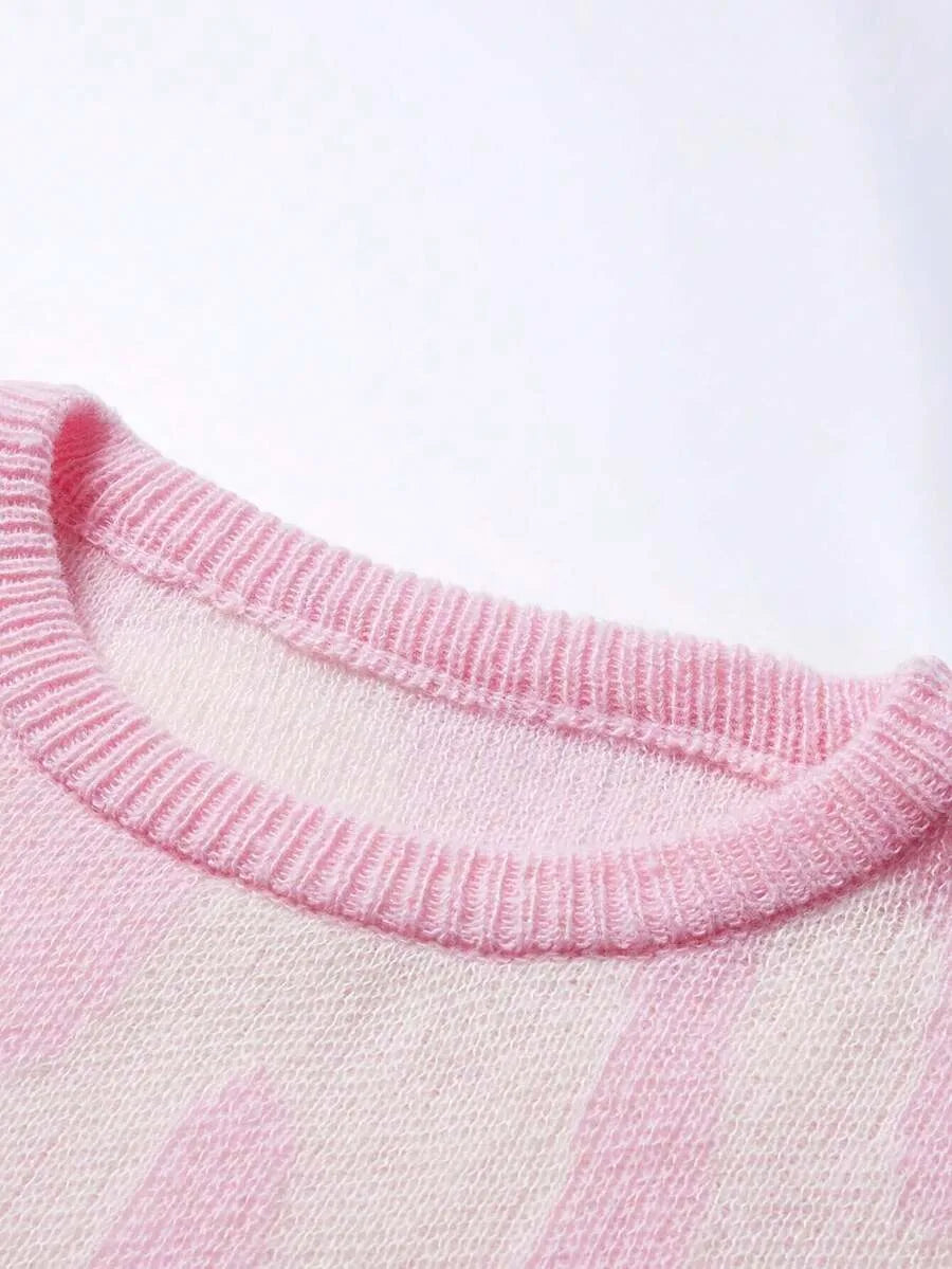 Knitted Ladies Sweater with Print