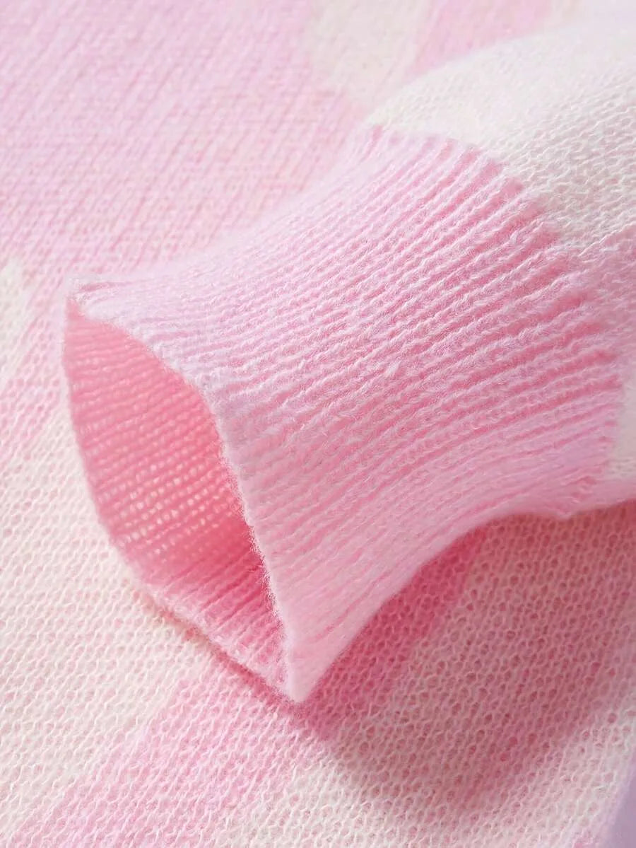 Knitted Ladies Sweater with Print