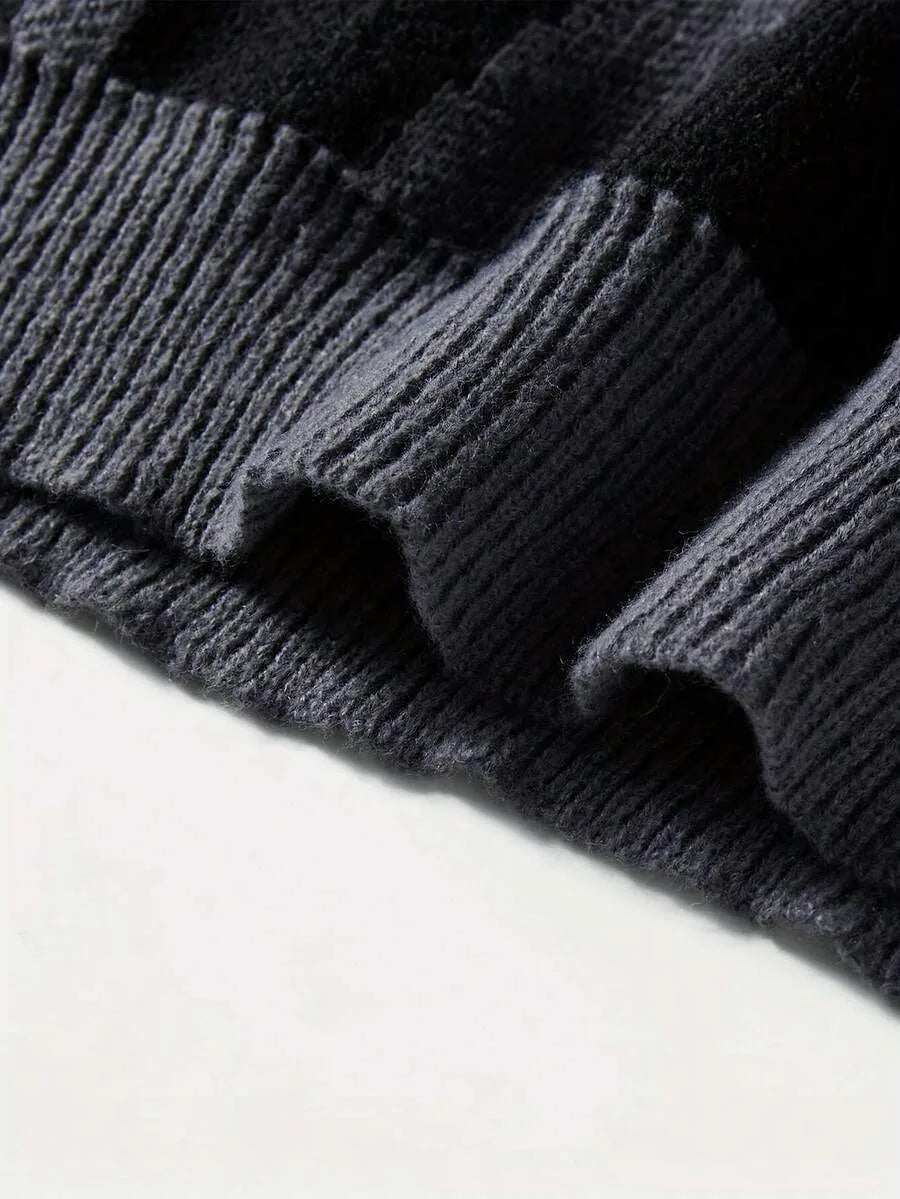 Knitted Ladies Sweater with Print