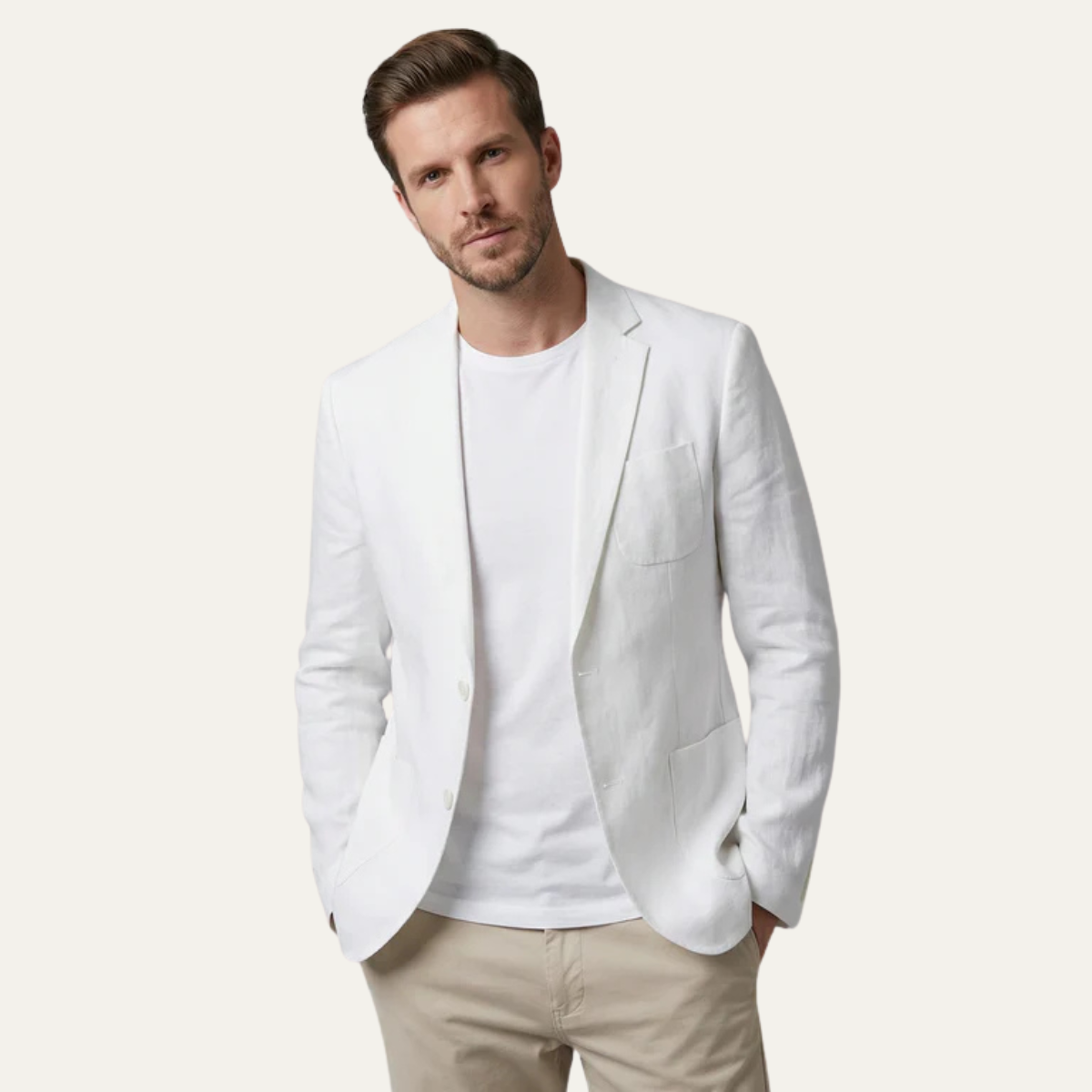 The Belmont Men’s Casual Summer Linen Blazer Jacket