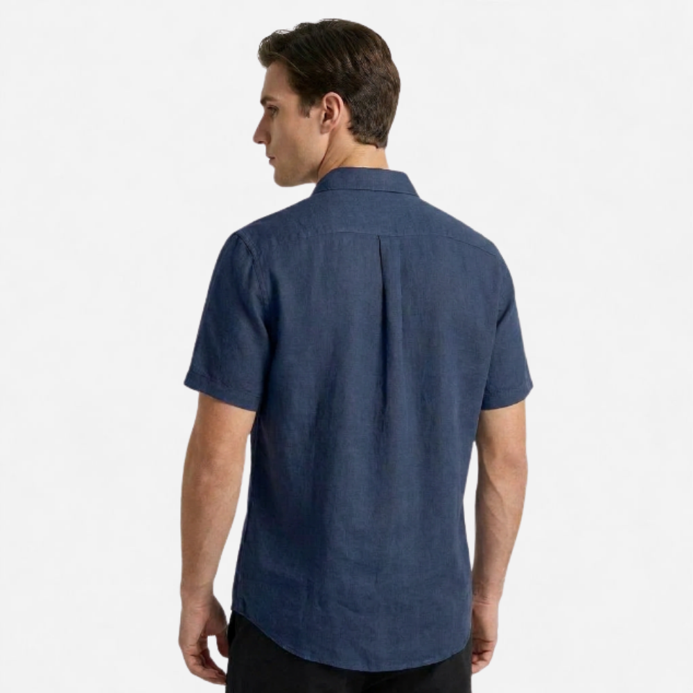 OLDMONEYLOOK | Men's Classic Linen Short Sleeve Shirt