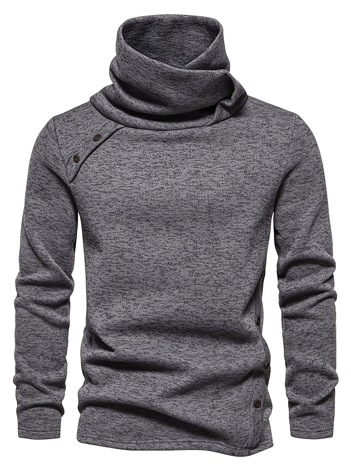 Marcus | Relaxed Neck Button-Up Sweater