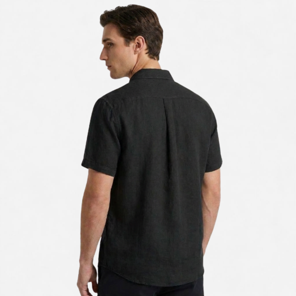 OLDMONEYLOOK | Men's Classic Linen Short Sleeve Shirt