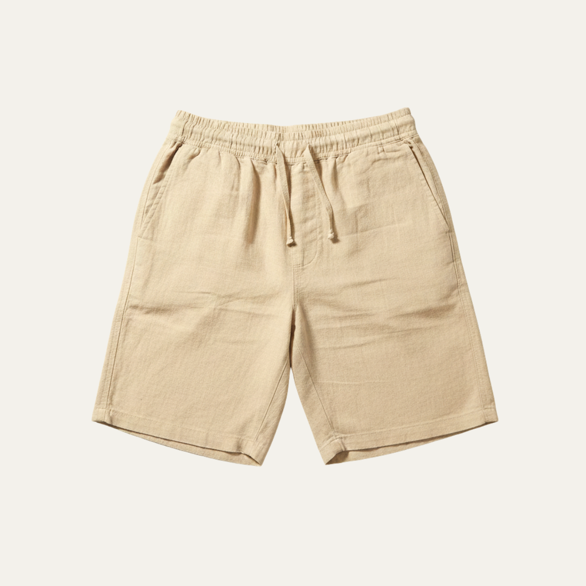 Linen Summer Drawstring Shorts for Men